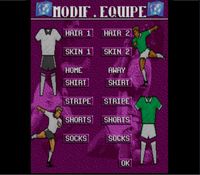 une photo d'Ã©cran de Eric Cantona Football Challenge sur Nintendo Super Nes